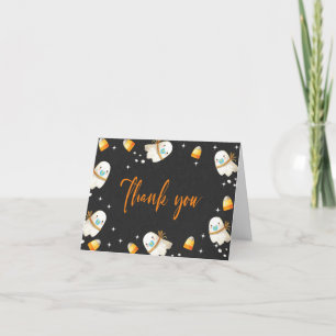 Carte De Remerciements Baby shower d'automne de l'Halloween Baby Cute Pac