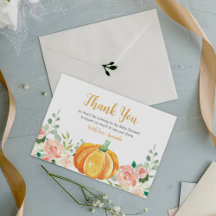 Baby shower d'automne du petit Citrouille