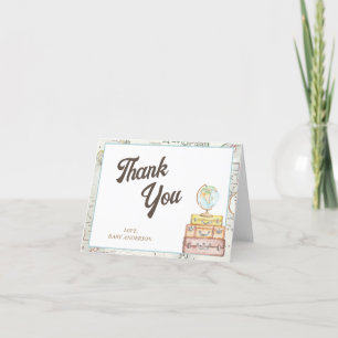 Carte De Remerciements Baby shower d'aventure personnalisé