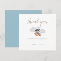 Carte de remerciements Baby shower d'aventure pour