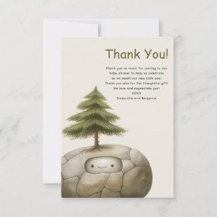 Carte De Remerciements Baby shower d'aventurier Woodland