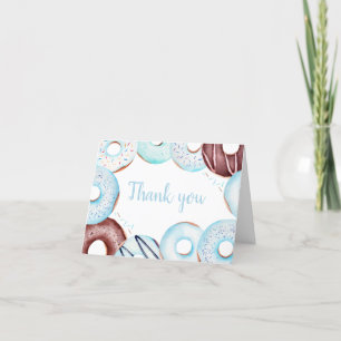 Carte De Remerciements Baby shower de beigne à saupoudrer
