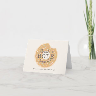Carte De Remerciements Baby shower de beigne de caramel / Saupoudrer