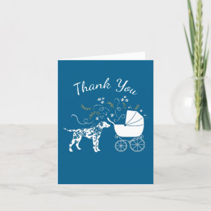 Carte De Remerciements Baby shower de Chien Dalmatien Chien Chien Chien C