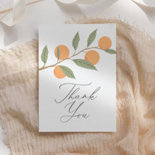 Carte De Remerciements Baby shower de Citrus Little Cutie