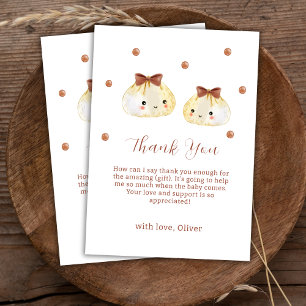 Carte De Remerciements Baby shower de dumping neutre entre les sexes