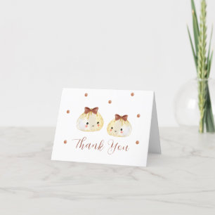 Carte De Remerciements Baby shower de dumping simple et neutre entre les