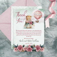 Baby shower de fille de la petite princesse ours