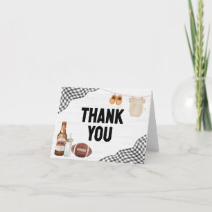 Carte De Remerciements Baby Shower de Football