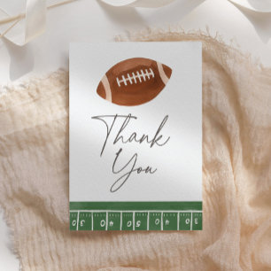 Carte De Remerciements Baby shower de football