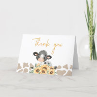 Baby shower de la vache sacrée tournesol