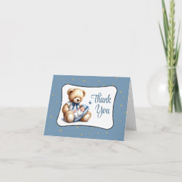 Carte De Remerciements Baby shower de l'ours de rêve