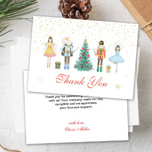 Carte De Remerciements Baby shower de Noël Nutcracker