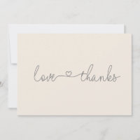 Baby shower de script Simple Love and Thanks Heart
