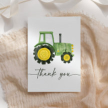 Baby shower de tracteur aquarelle