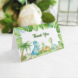 Carte De Remerciements Baby shower Dinosaur