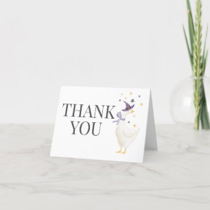 Carte De Remerciements Baby shower d'oie