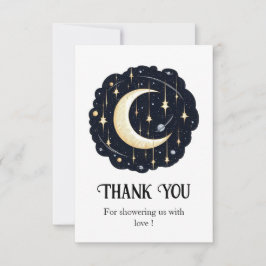 Carte De Remerciements Baby shower Dreamy Pretty Stars