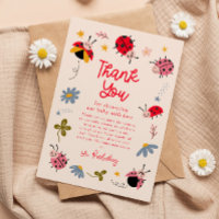 Baby shower floral de Ladybug