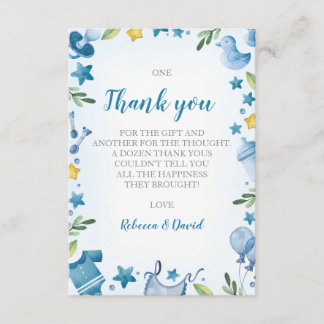 carte de remerciements baby shower | Garçon | Hipp