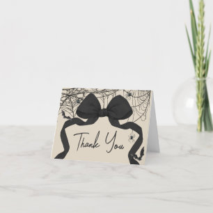 Carte De Remerciements Baby shower gothique Éffrayant Little Boo