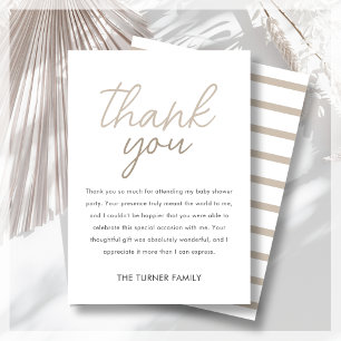 Carte De Remerciements Baby shower jumeau neutre