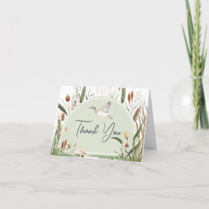 Carte De Remerciements Baby shower Mallard Duck