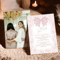 Baby Shower Mariage Fleurs de Chine Rose Pâle Phot