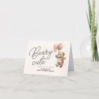 Baby shower mignon de la béarte rose