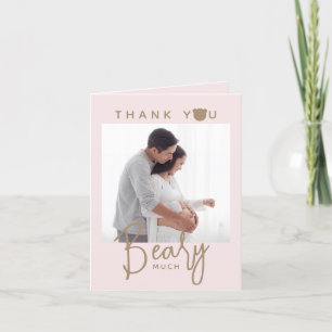 Carte De Remerciements Baby shower minimaliste simple et moderne