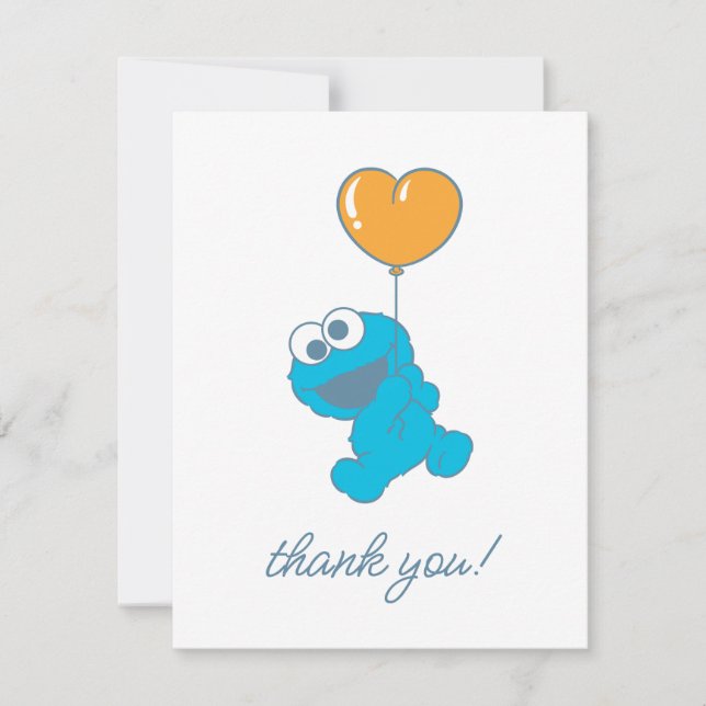 Carte De Remerciements Baby shower Monster Cookie (Devant)
