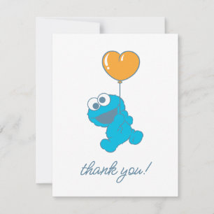Carte De Remerciements Baby shower Monster Cookie