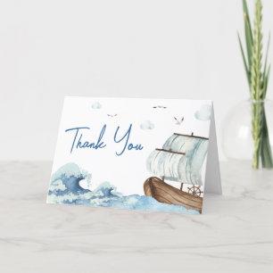 Carte De Remerciements Baby shower nautique