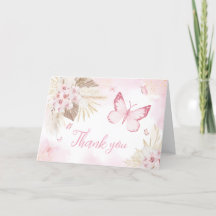 Baby shower papillon rose
