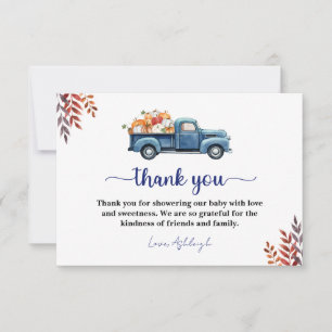 Carte de remerciements Baby shower petit garçon Ci