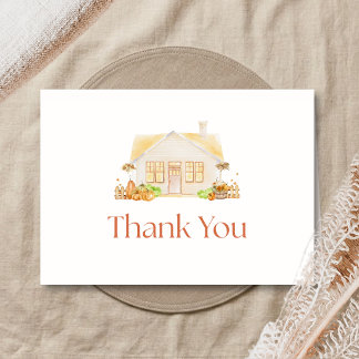 Carte De Remerciements Baby Shower Petite Citrouille