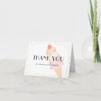 Baby shower rose crème glacée