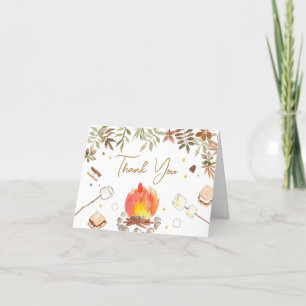 Carte De Remerciements Baby shower S''more Campfire