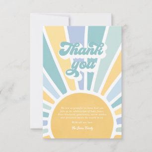 Carte De Remerciements Baby shower Soleil Venez Ici Le Fils