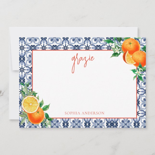 Carte De Remerciements Baby Shower Spritz Baby Shower avec aquarelle c'es (Devant)