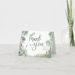 Carte De Remerciements Baby shower Sud du marais Bayou