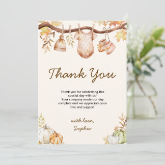Carte De Remerciements Baby Shower Tombez Amoureux