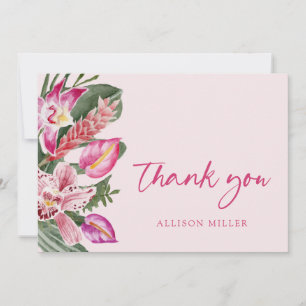 Carte De Remerciements Baby shower tropical