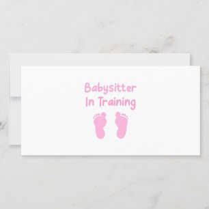 Carte De Remerciements Babysitter En Formation