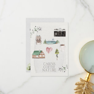 Carte De Remerciements Bachelorette Camping Glamping Voyage