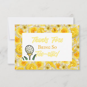 Carte De Remerciements Bachelorette Party Golf Citron Dernier jaune