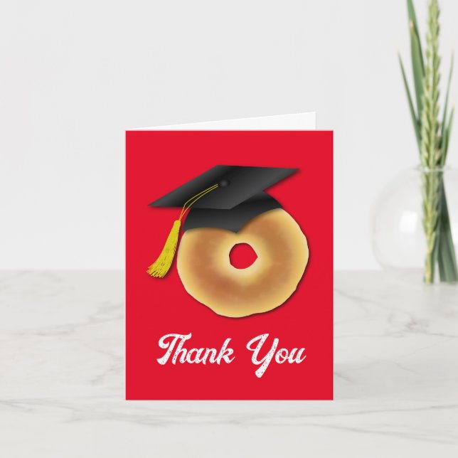 Carte De Remerciements Bagel Petit-Déjeuner Brunch Graduation Party (Devant)
