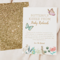 Baisers à papillon Baby shower floral