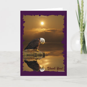 Carte De Remerciements Bald Eagle Gratitude Wildlife Thank You Card