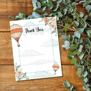 Carte De Remerciements Ballon à air chaud